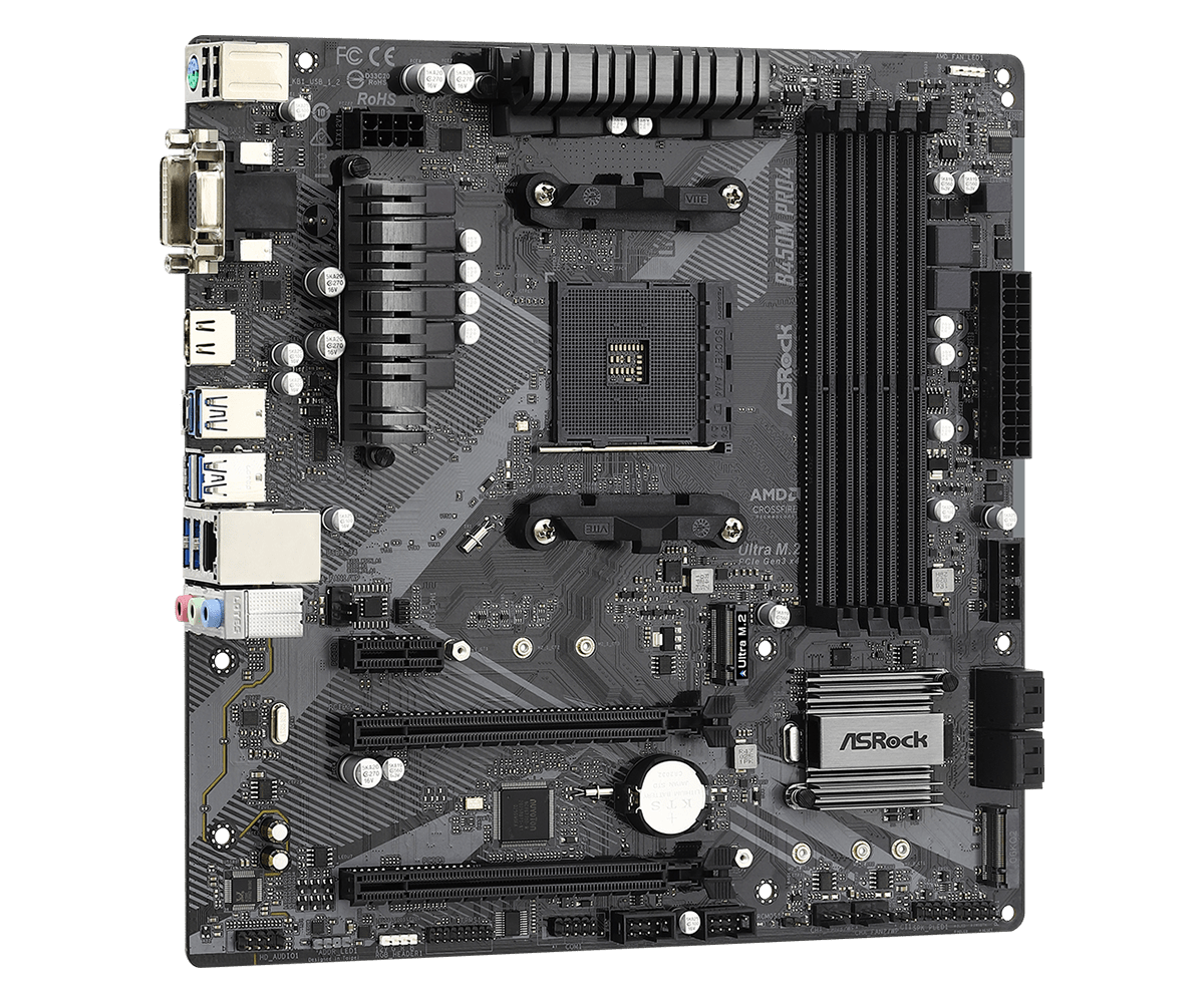 Asrock b450m pro4 установка ssd m2